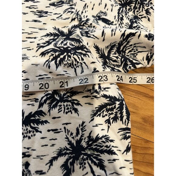 Polo Ralph Lauren Hawaiian Shirt XL Tropical Palm Print Short Sleeve Made Marian - Picture 8 of 10